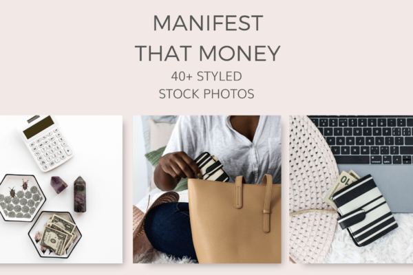 Manifest Money Mindset Styled Stock Photos