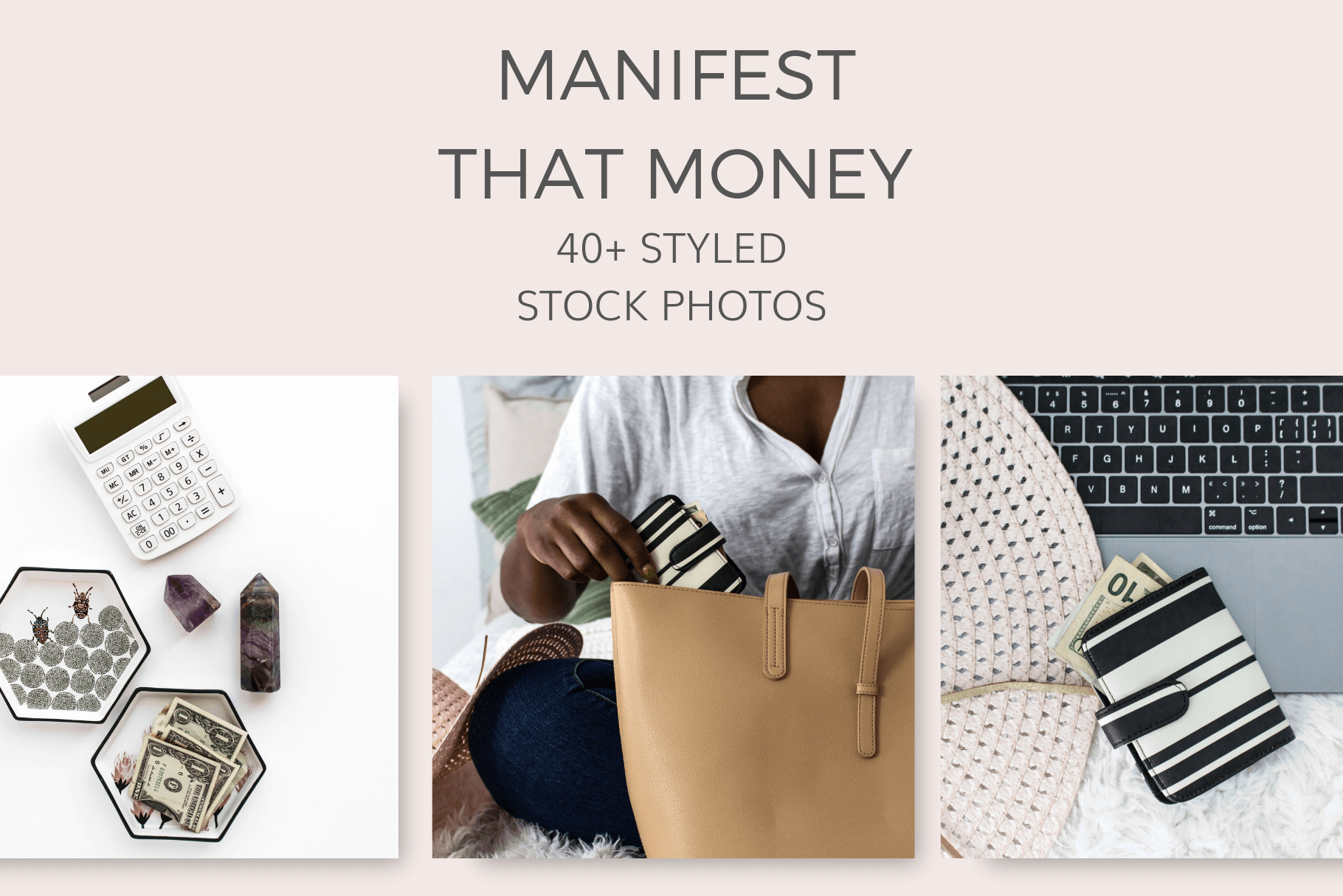 Manifest Money Mindset Styled Stock Photos