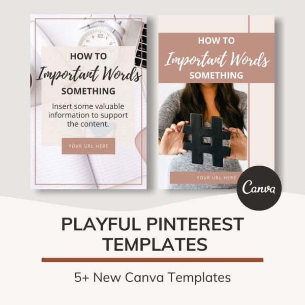 Playful Pinterest - Canva Templates Issue #20