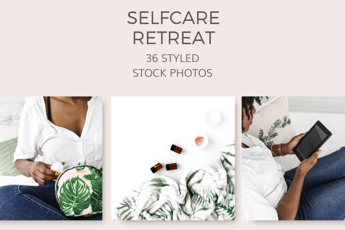 Selfcare Retreat Styled Stock Photos