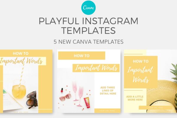 Playful Instagram - Canva Templates Issue #14