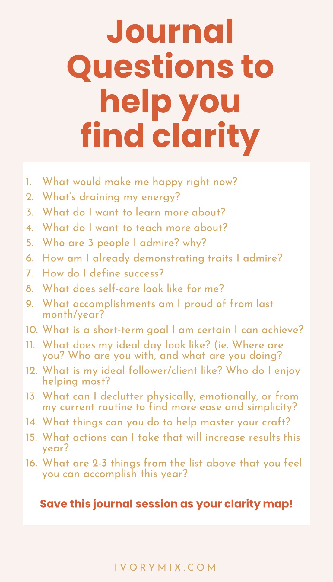 16 Questions to help you find clarity in your life as a content