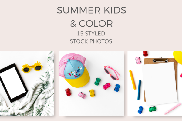 Summer-kids-toys-stock-photos-styled