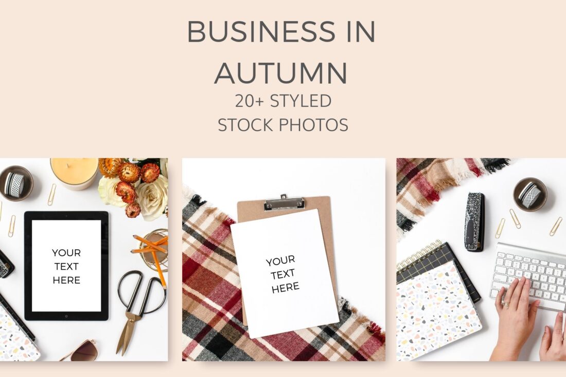 Business stock photos autumn fall yellow mustard styled