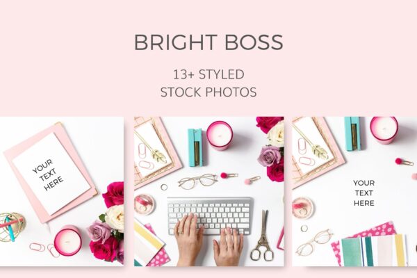 Colorful Styled Stock Photos Pink Teal