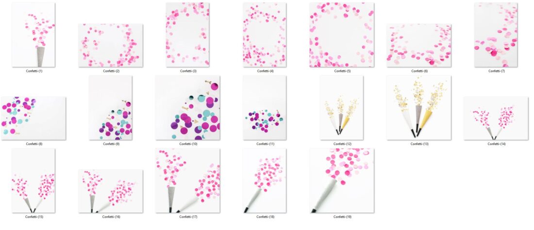 Confetti Styled Stock Photos