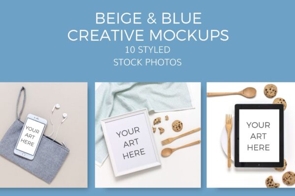 creative beige blue cooking mockups Styled Stock Photos by Ivory MIx(7)