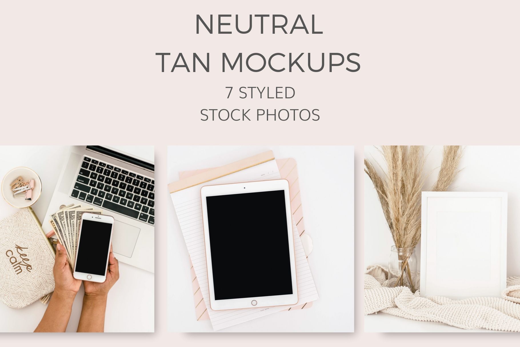 nautral tan mockups stock photos