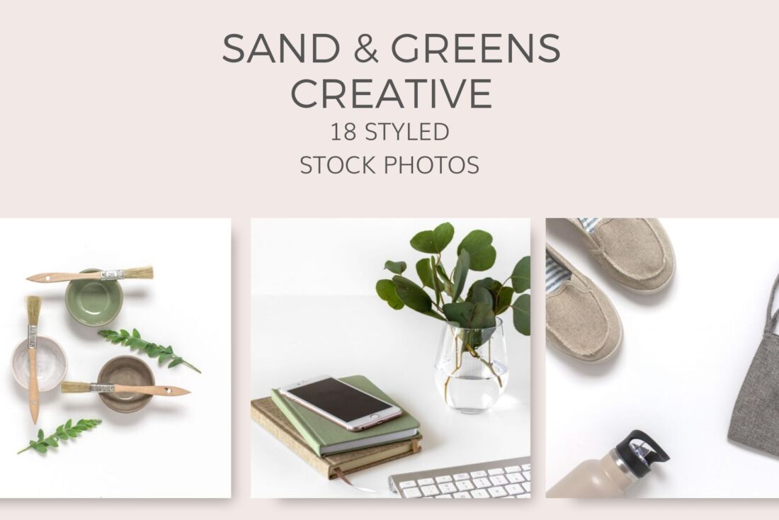 tan sand and green creative Styled Stock Photos by Ivory MIx(4)
