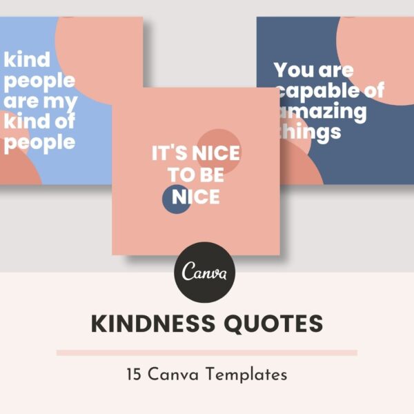 Kindness Canva Quote Templates