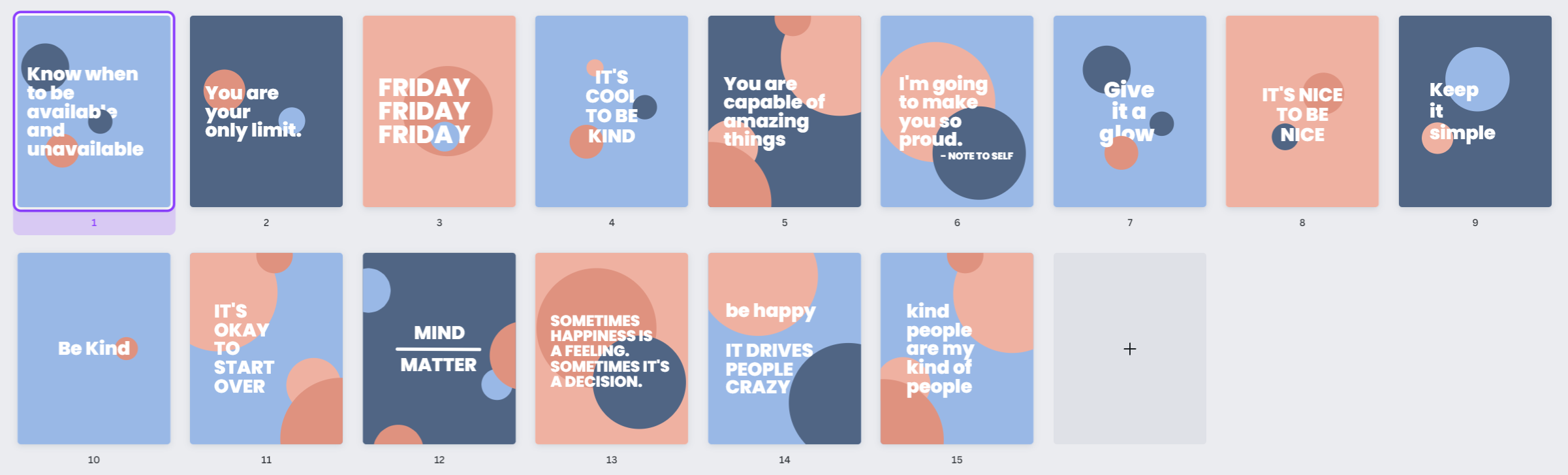 Kindness Canva Quote Templates