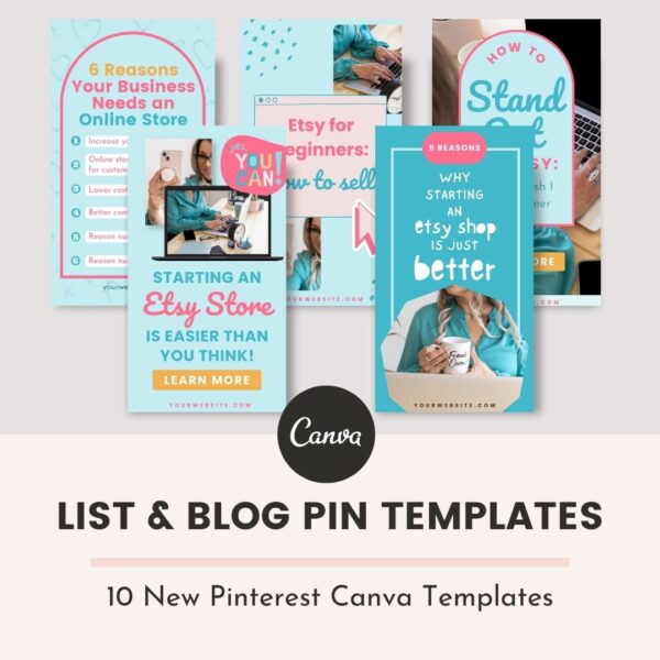 Pinterest Pin Canva Templates