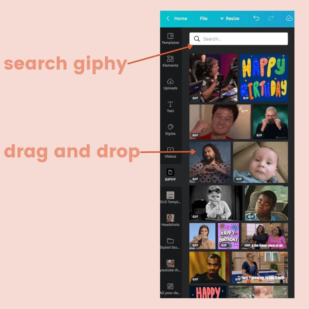 How to create GIF meme Instagram Reels in Canva (easy!) — Big Cat Creative  - Squarespace Templates & Resources