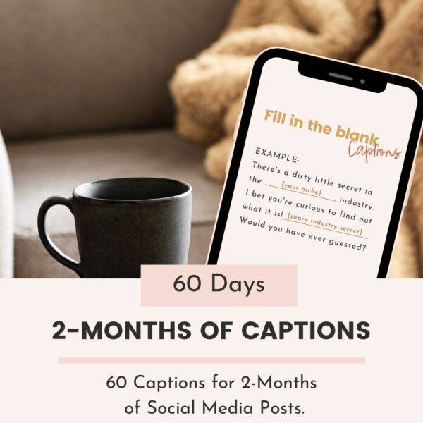 60 Days of Social Media Captions (OK to Resell)
