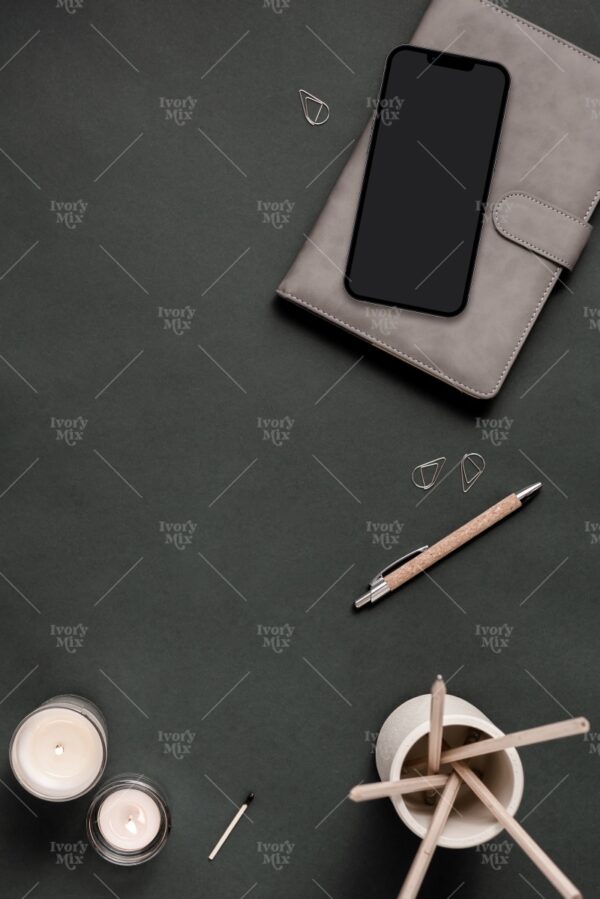 Muted Masculine Green Office Photo 22
