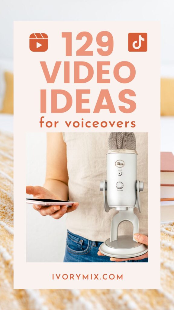 129 video ideas for voiceovers