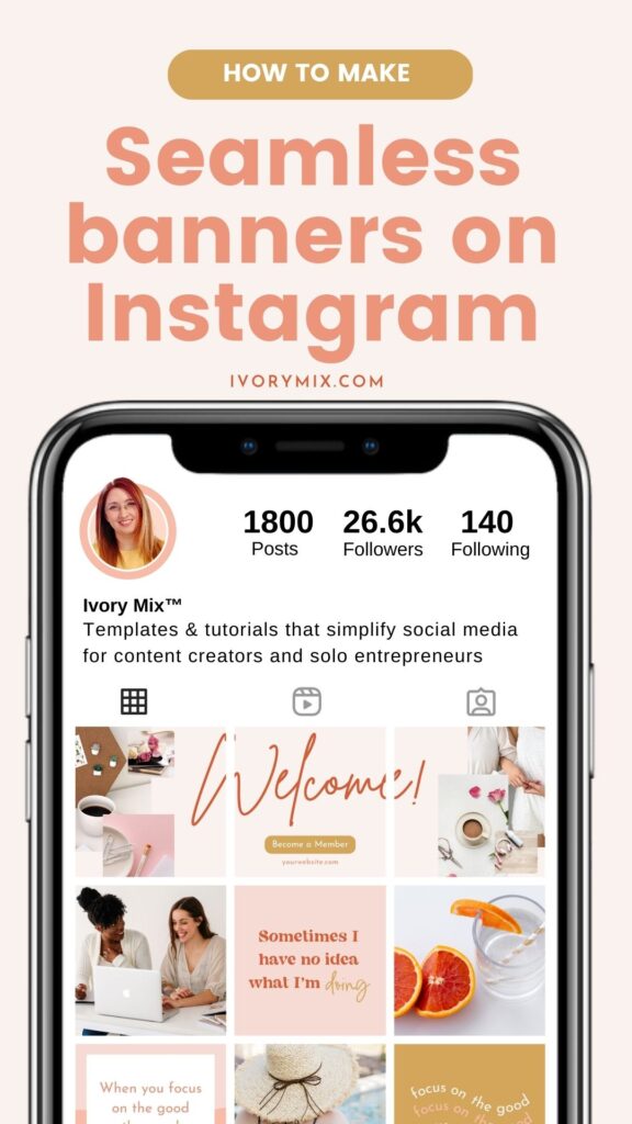 Instagram Seamless Banners Top Of Instagram 3-posts Pinned