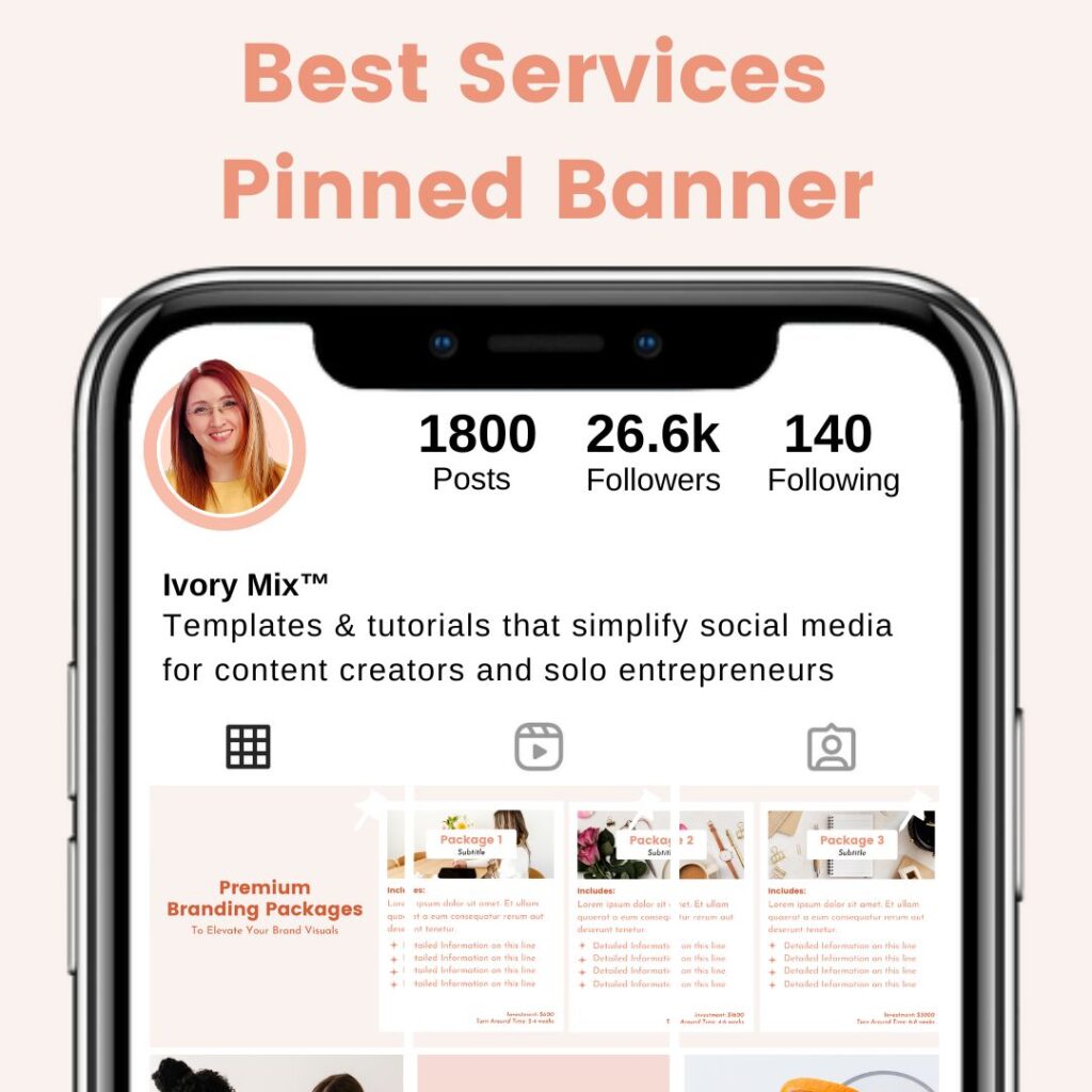 seamless pinned instagram banner