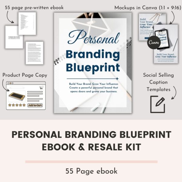 Personal Branding Blueprint eBook and Resale Kit (OK to Resell)