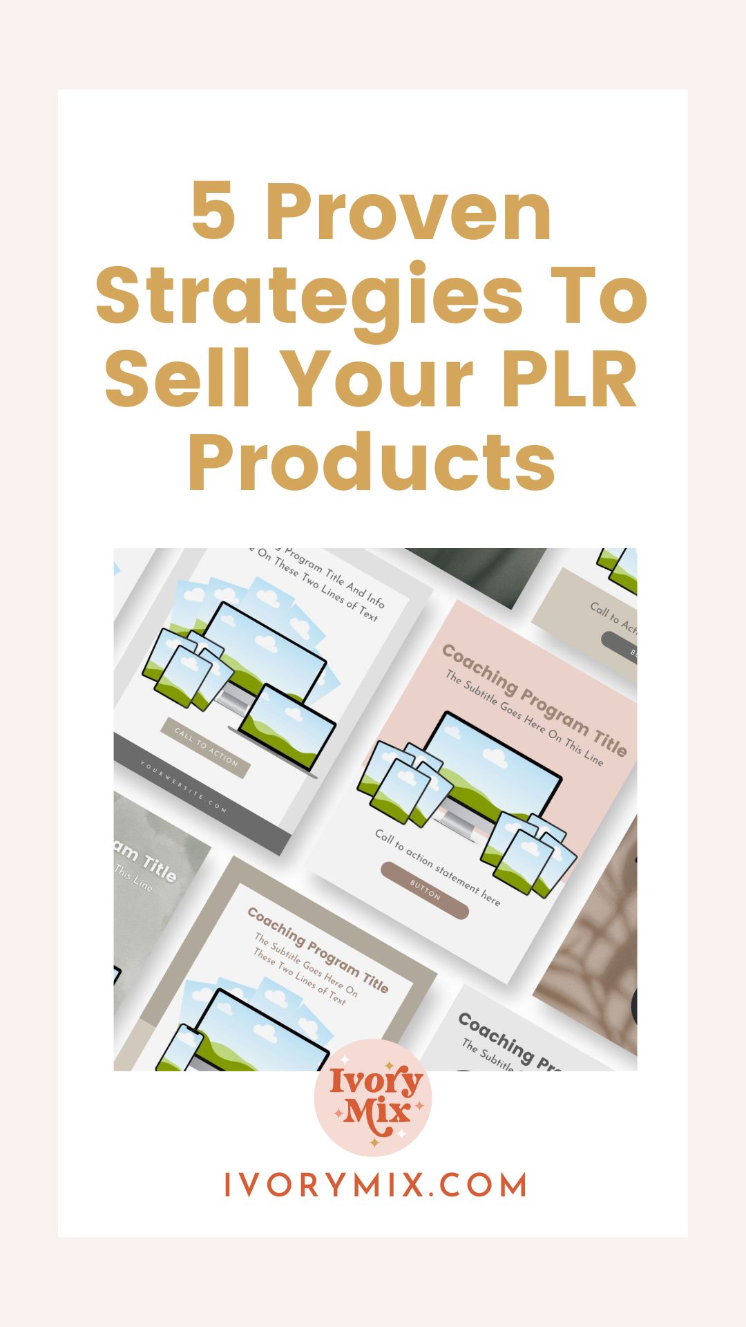 5 proven strategies To sell your PLR products