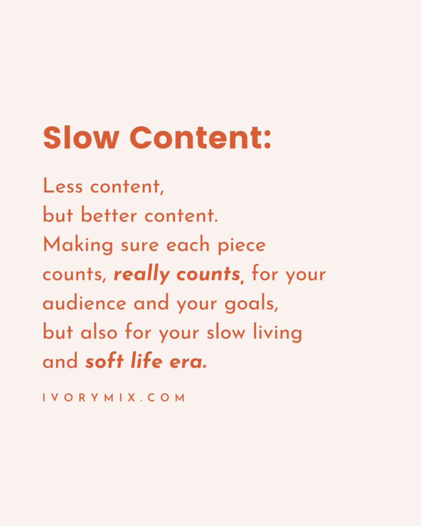 what is slow content?