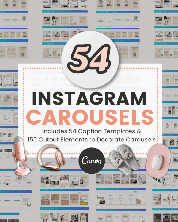 54 Instagram Carousels (Big Bundle)