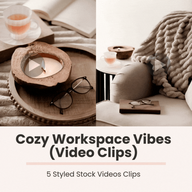 Cozy Workspace Vibes (Styled Stock Video Clips)
