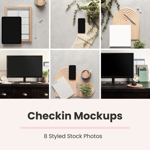 Checkin Mockups (Styled Stock Photos)