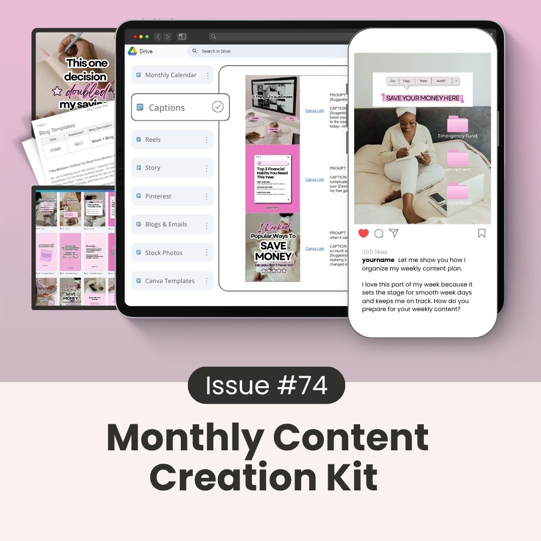 Monthly Content Creation Kit (Issue #74)